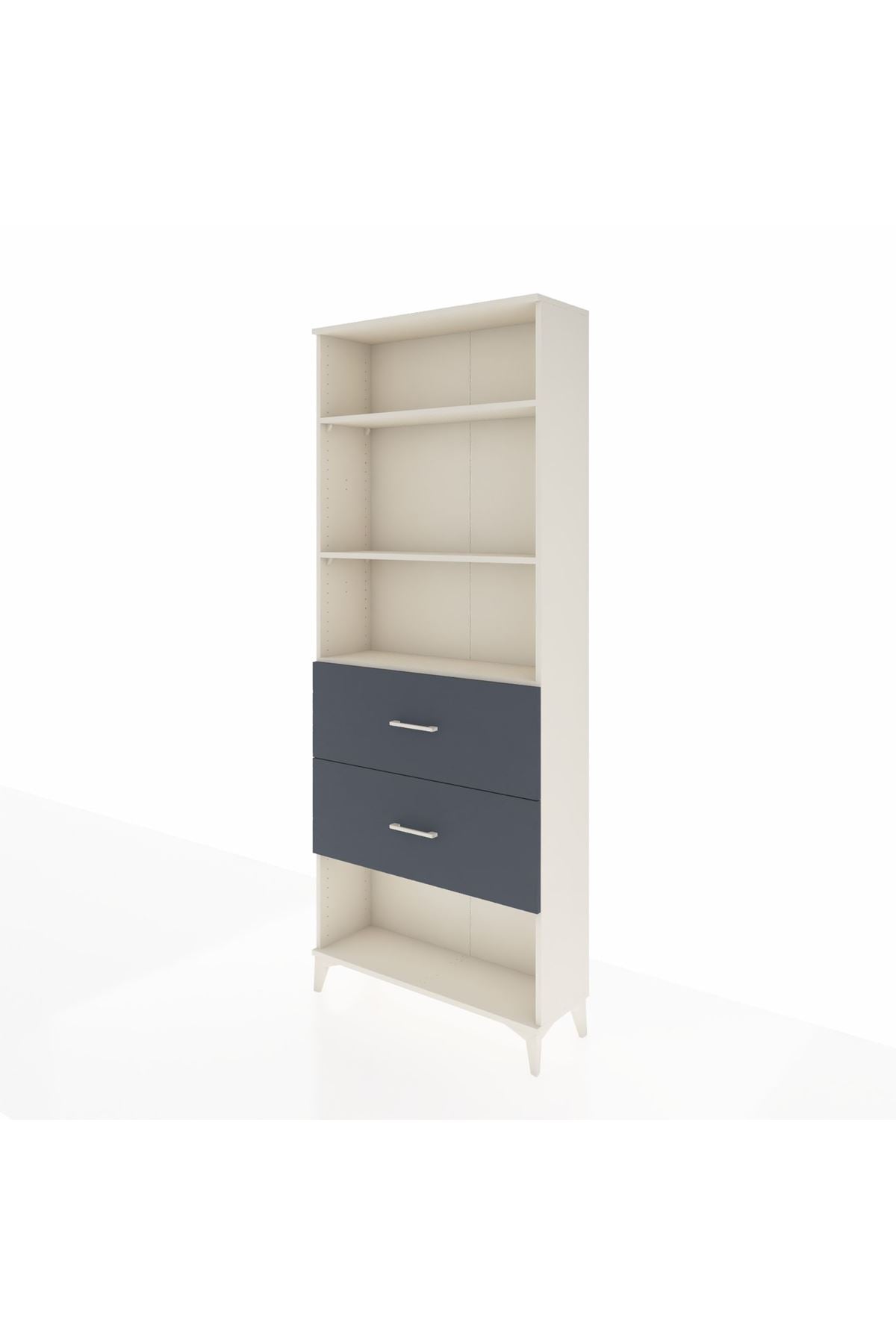 Arges Dolap 3 Raflı 2 Çekmeceli 88x30x221 - S30M147V2A