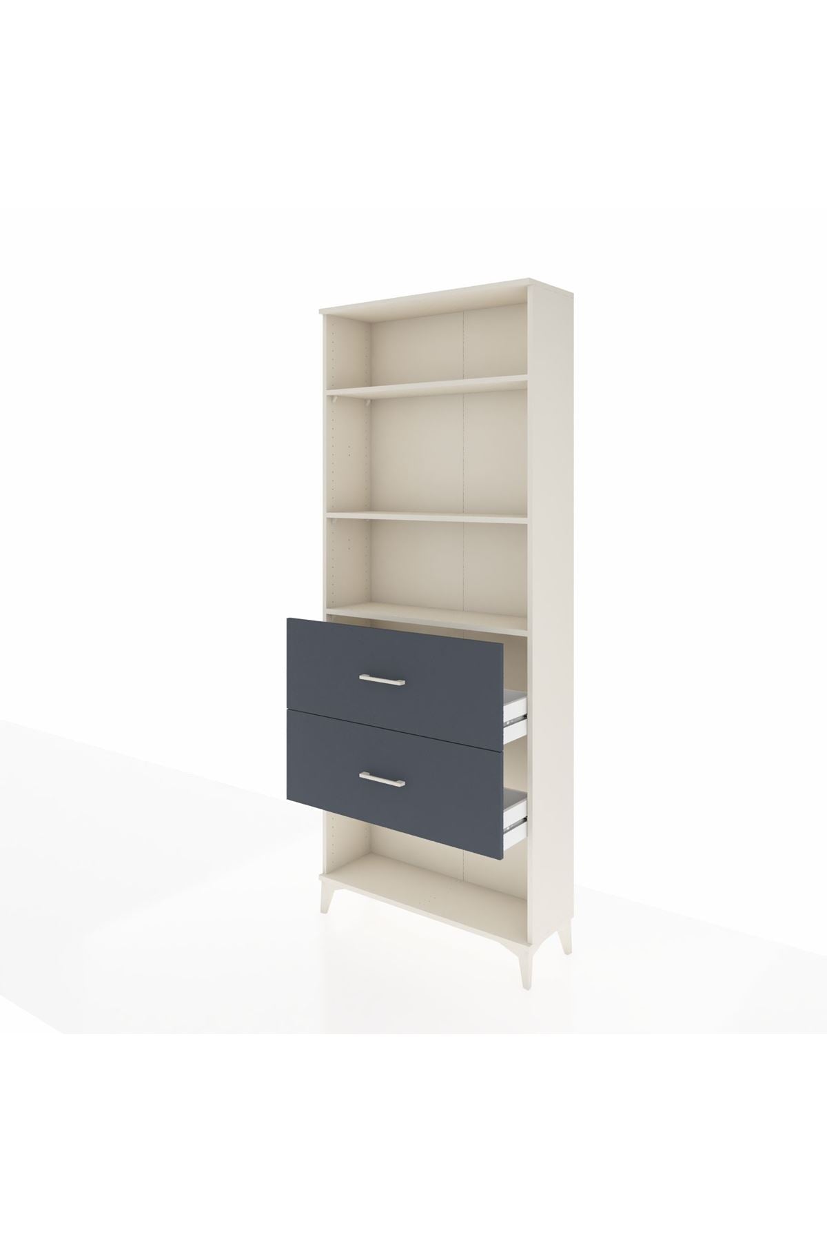 Arges Dolap 3 Raflı 2 Çekmeceli 88x30x221 - S30M147V2A