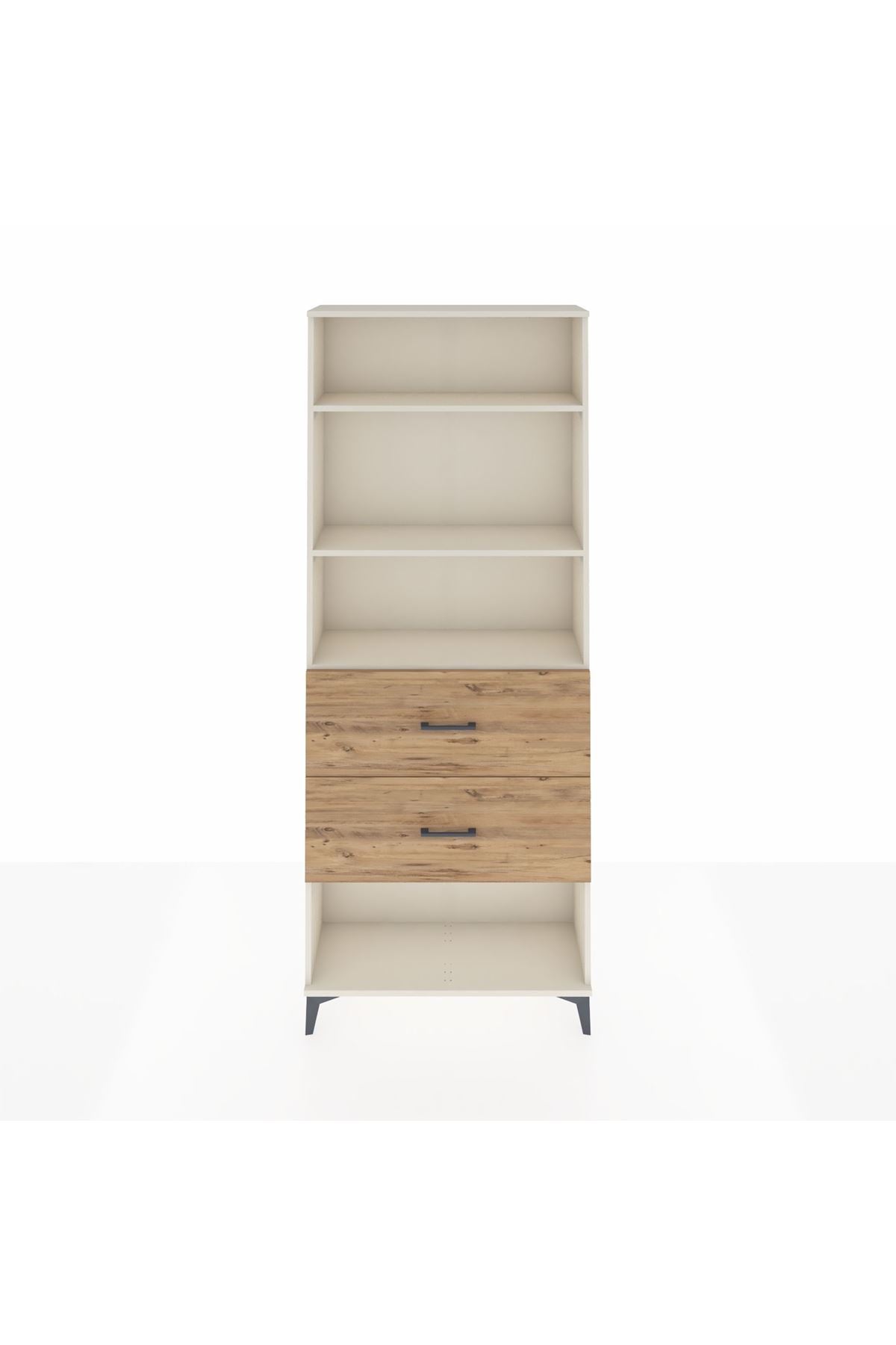 Arges Dolap 3 Raflı 2 Çekmeceli 88x30x221 - S30M147V3A