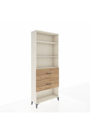 Arges Dolap 3 Raflı 2 Çekmeceli 88x30x221 - S30M147V3A