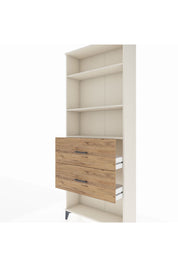 Arges Dolap 3 Raflı 2 Çekmeceli 88x30x221 - S30M147V3A