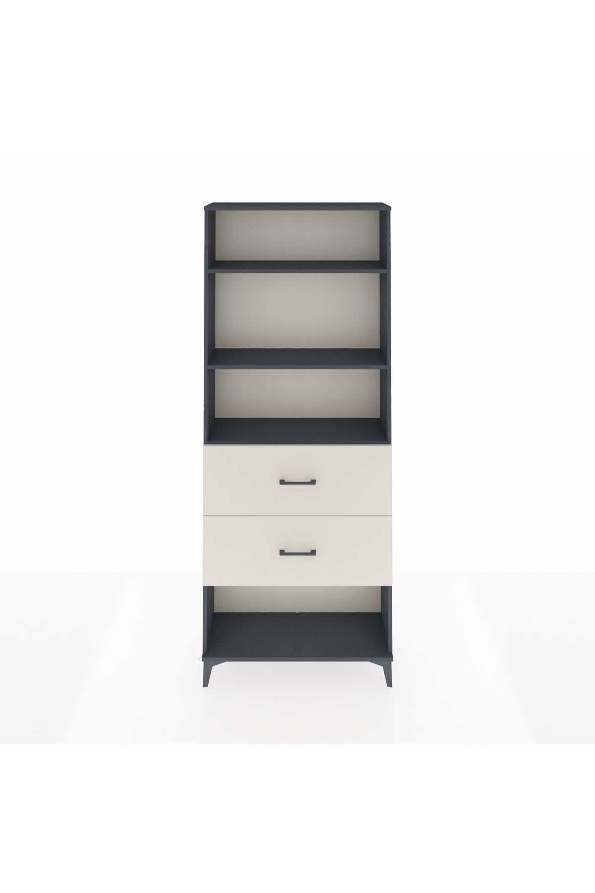 Arges Dolap 3 Raflı 2 Çekmeceli 88x30x221 - S30M147V4A