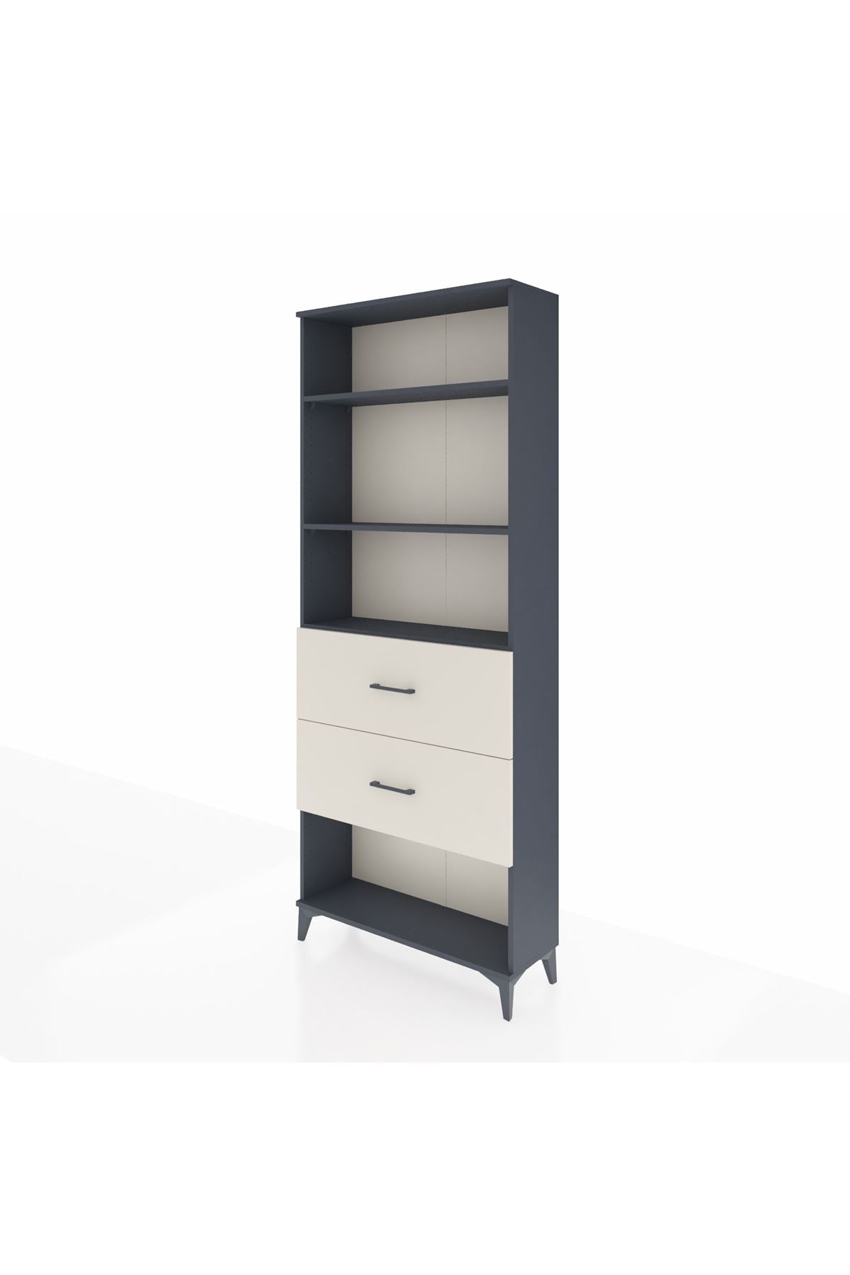 Arges Dolap 3 Raflı 2 Çekmeceli 88x30x221 - S30M147V4A