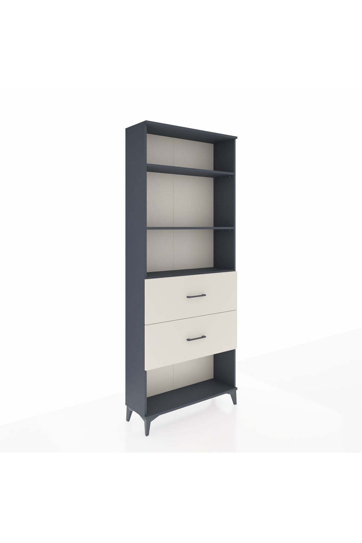 Arges Dolap 3 Raflı 2 Çekmeceli 88x30x221 - S30M147V4A