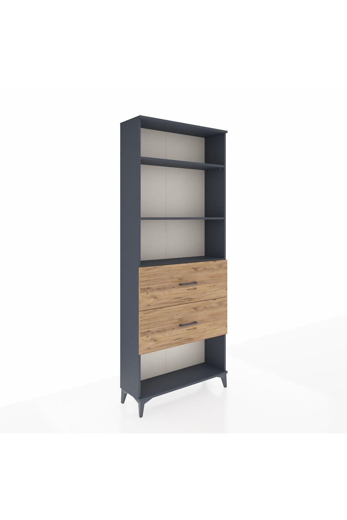 Arges Dolap 3 Raflı 2 Çekmeceli 88x30x221 - S30M147V6A