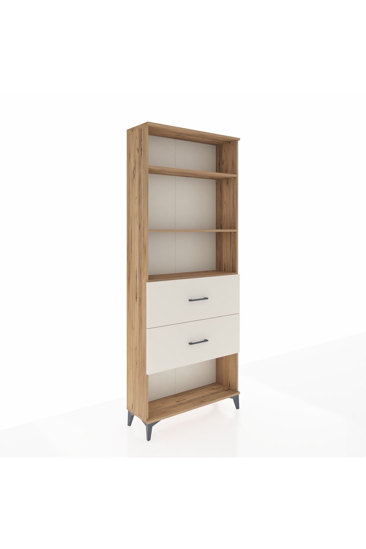 Arges Dolap 3 Raflı 2 Çekmeceli 88x30x221 - S30M147V7A