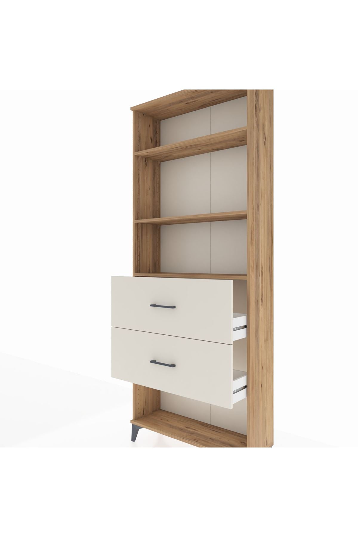 Arges Dolap 3 Raflı 2 Çekmeceli 88x30x221 - S30M147V7A