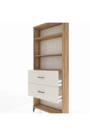 Arges Dolap 3 Raflı 2 Çekmeceli 88x30x221 - S30M147V7A