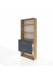 Arges Dolap 3 Raflı 2 Çekmeceli 88x30x221 - S30M147V8A