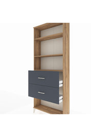 Arges Dolap 3 Raflı 2 Çekmeceli 88x30x221 - S30M147V8A