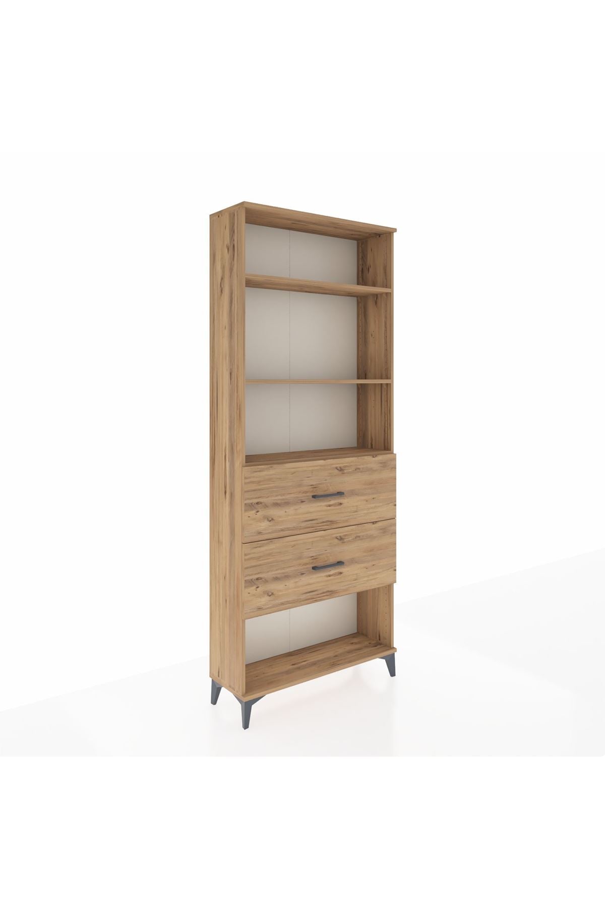 Arges Dolap 3 Raflı 2 Çekmeceli 88x30x221 - S30M147V9A