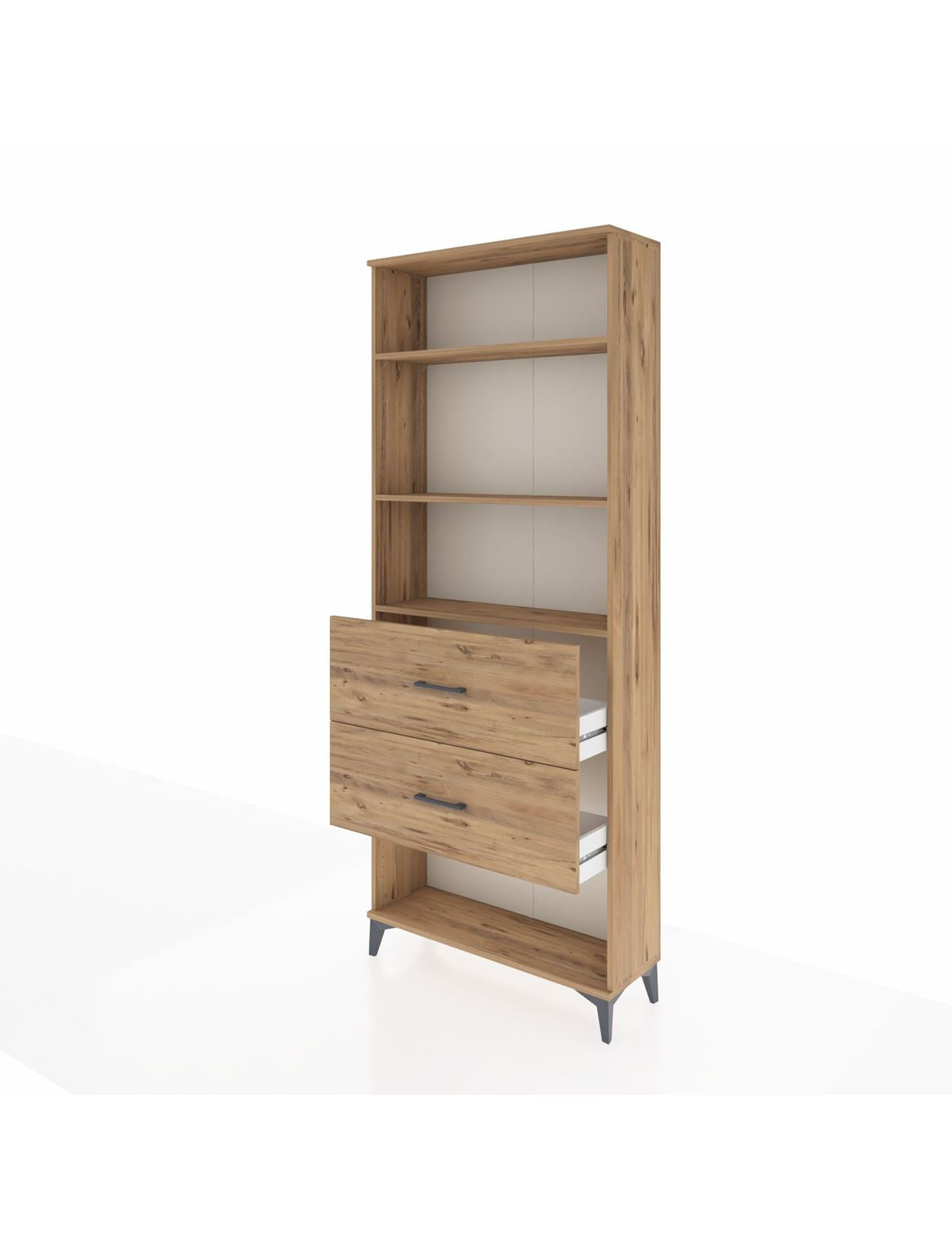 Arges Dolap 3 Raflı 2 Çekmeceli 88x30x221 - S30M147V9A