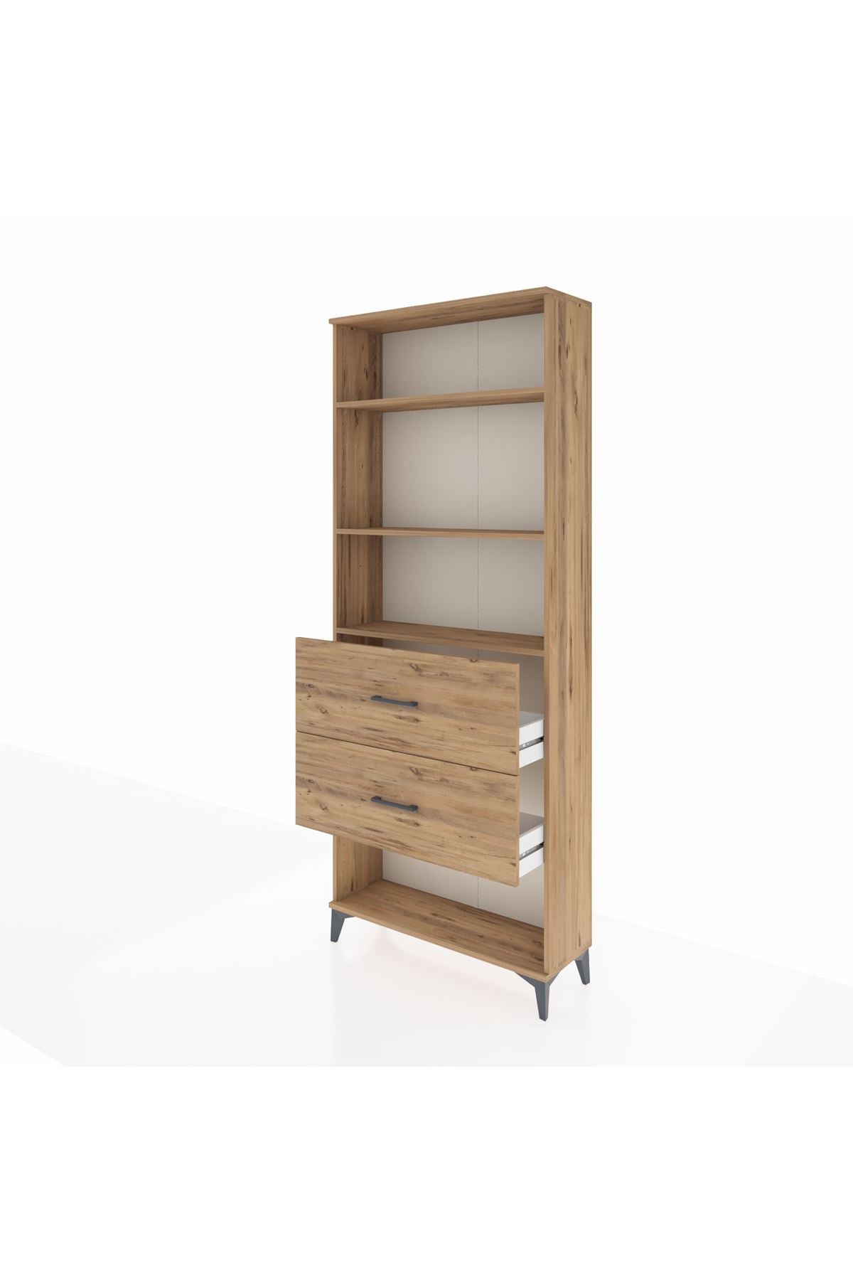 Arges Dolap 3 Raflı 2 Çekmeceli 88x30x221 - S30M147V9A