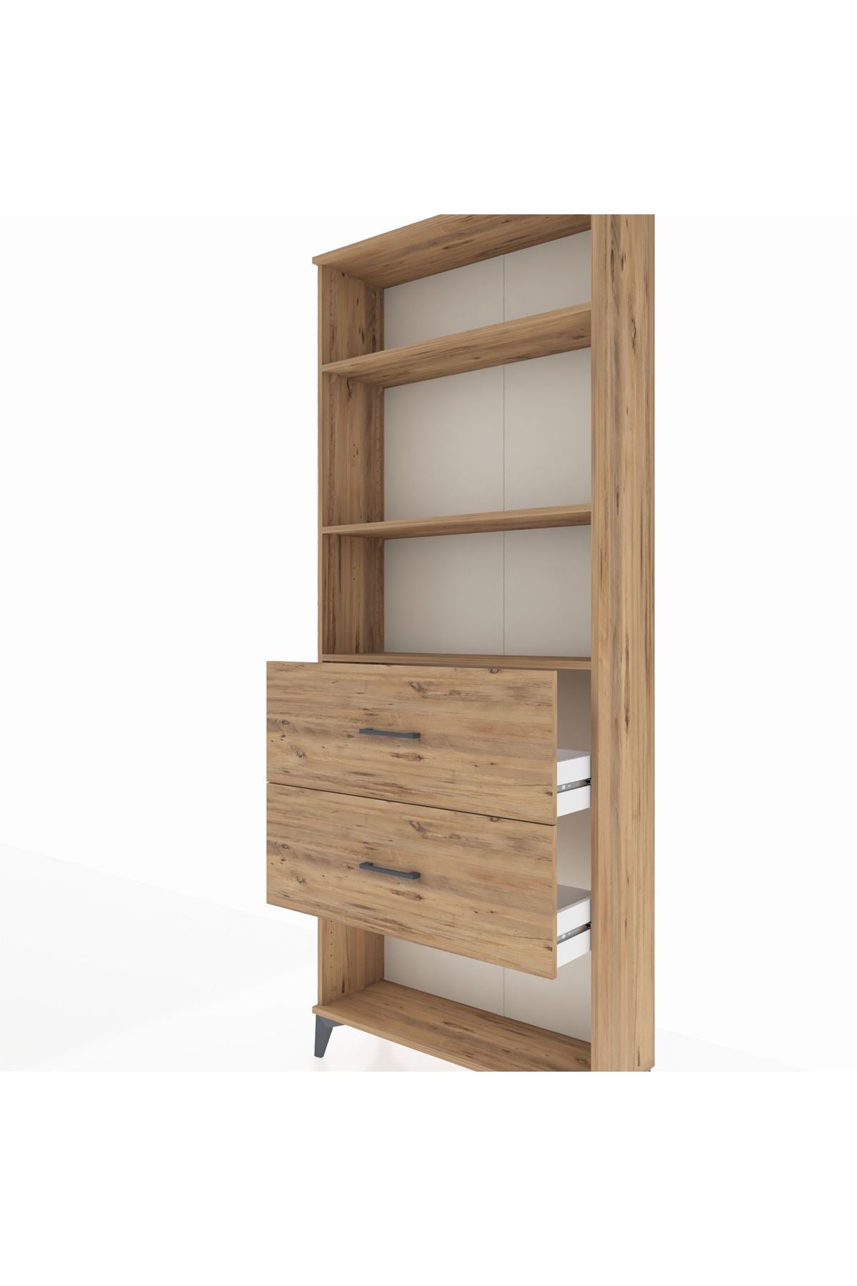 Arges Dolap 3 Raflı 2 Çekmeceli 88x30x221 - S30M147V9A