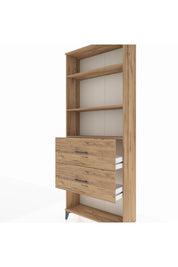 Arges Dolap 3 Raflı 2 Çekmeceli 88x30x221 - S30M147V9A