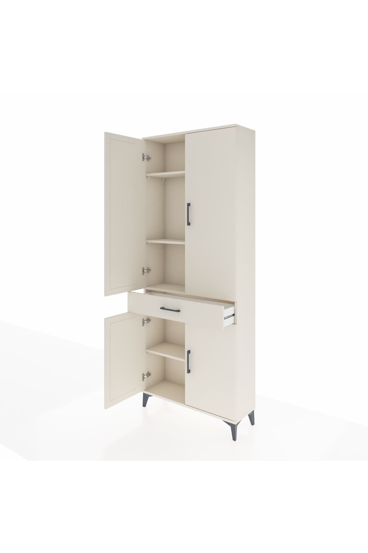 Arges Dolap 4 Raflı Tek Çekmeceli 4 Kapaklı 88x30x221 - S30M148V1A