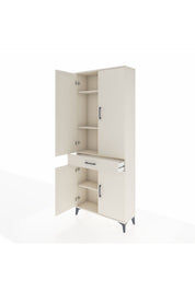 Arges Dolap 4 Raflı Tek Çekmeceli 4 Kapaklı 88x30x221 - S30M148V1A