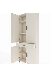Arges Dolap 4 Raflı Tek Çekmeceli 4 Kapaklı 88x30x221 - S30M148V1A