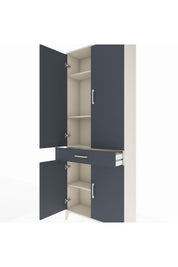 Arges Dolap 4 Raflı Tek Çekmeceli 4 Kapaklı 88x30x221 - S30M148V2A