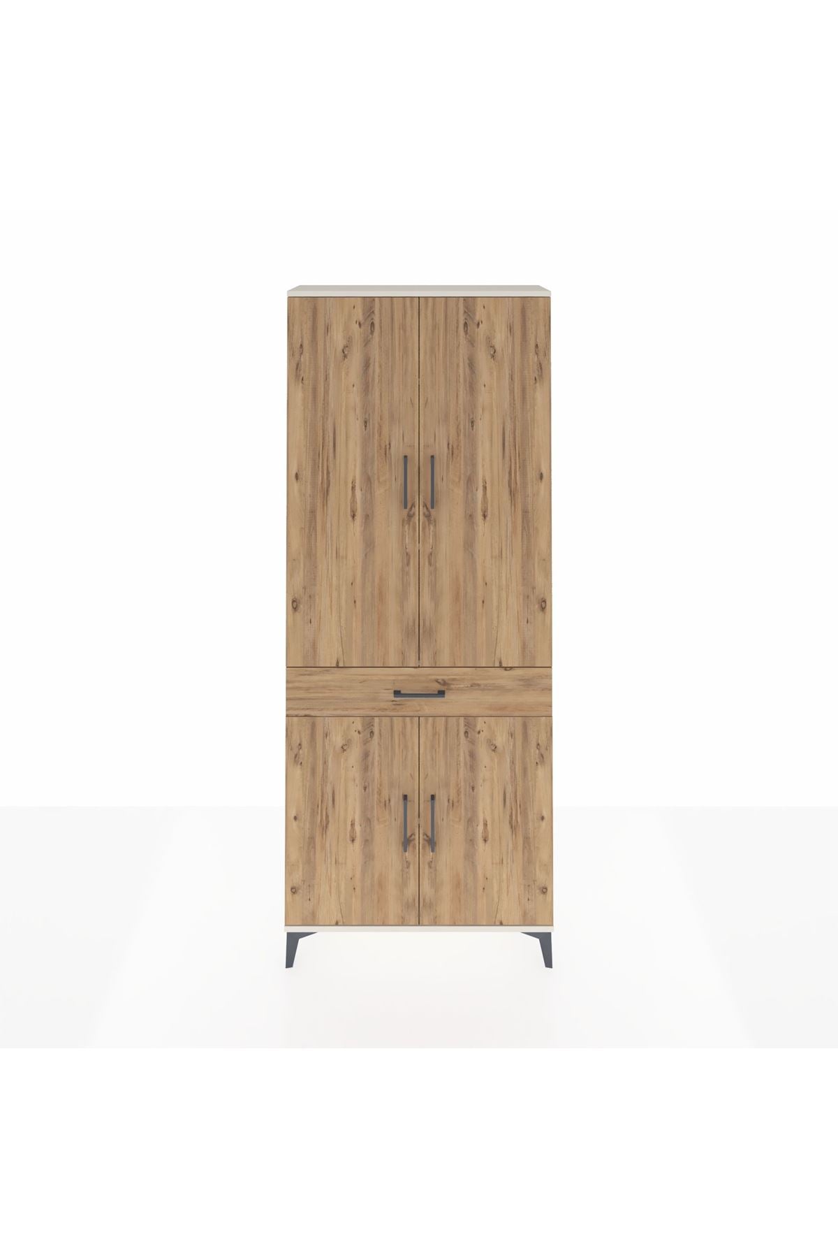 Arges Dolap 4 Raflı Tek Çekmeceli 4 Kapaklı 88x30x221 - S30M148V3A