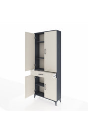 Arges Dolap 4 Raflı Tek Çekmeceli 4 Kapaklı 88x30x221 - S30M148V4A
