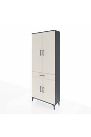 Arges Dolap 4 Raflı Tek Çekmeceli 4 Kapaklı 88x30x221 - S30M148V4A