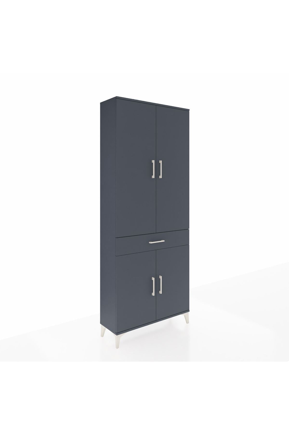 Arges Dolap 4 Raflı Tek Çekmeceli 4 Kapaklı 88x30x221 - S30M148V5A