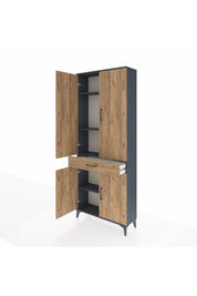 Arges Dolap 4 Raflı Tek Çekmeceli 4 Kapaklı 88x30x221 - S30M148V6A