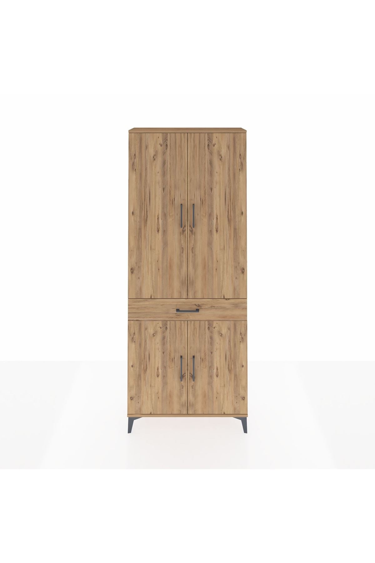 Arges Dolap 4 Raflı Tek Çekmeceli 4 Kapaklı 88x30x221 - S30M148V9A