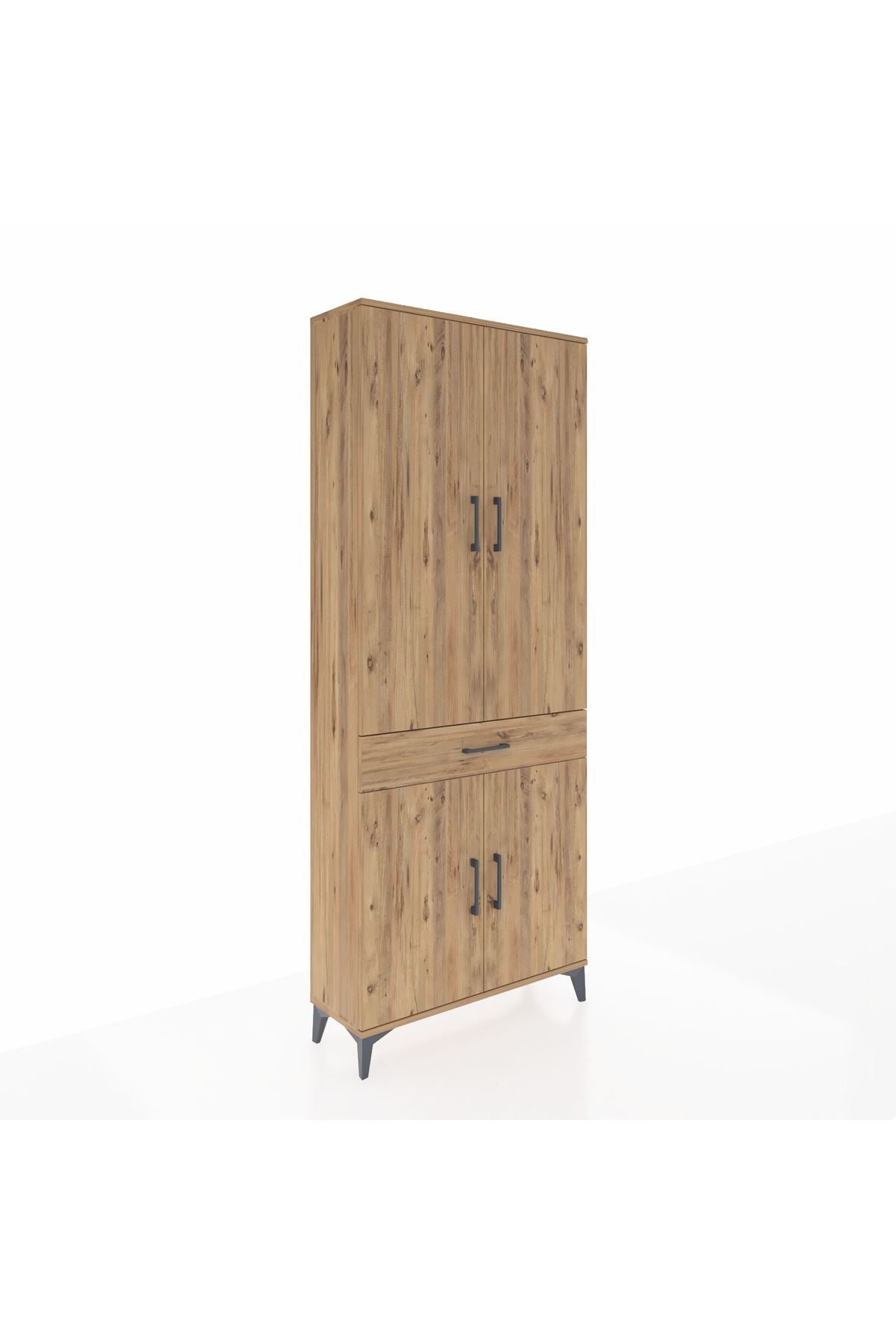 Arges Dolap 4 Raflı Tek Çekmeceli 4 Kapaklı 88x30x221 - S30M148V9A