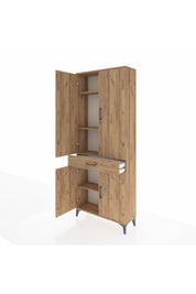 Arges Dolap 4 Raflı Tek Çekmeceli 4 Kapaklı 88x30x221 - S30M148V9A