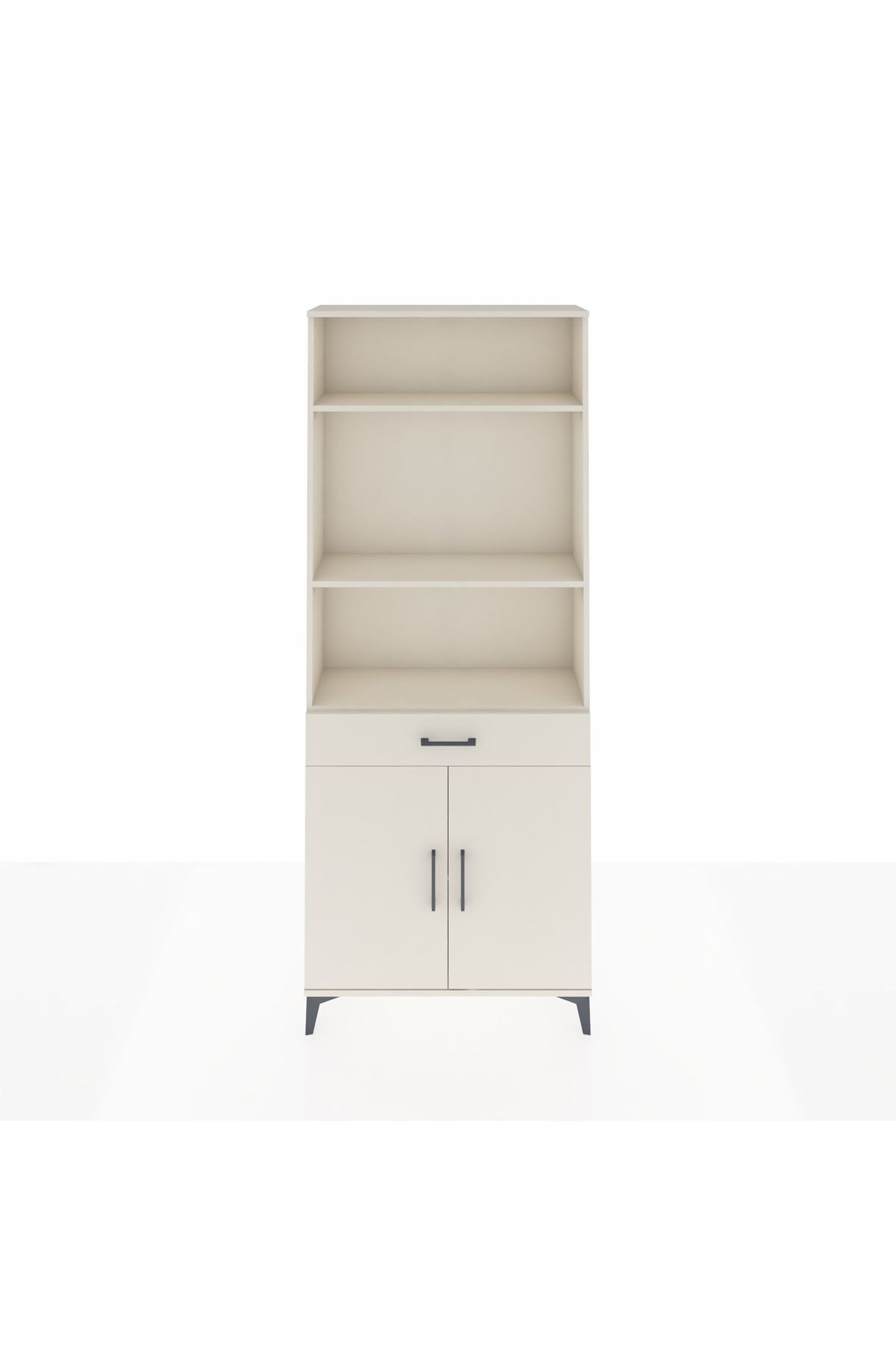 Arges Dolap 4 Raflı Tek Çekmeceli 2 Kapaklı 88x30x221 - S30M149V1A