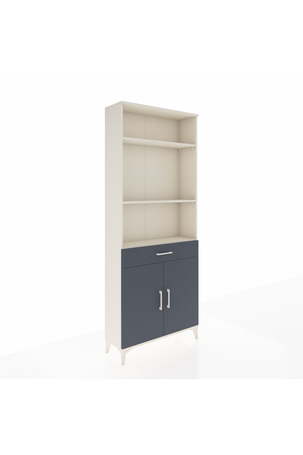 Arges Dolap 4 Raflı Tek Çekmeceli 2 Kapaklı 88x30x221 - S30M149V2A