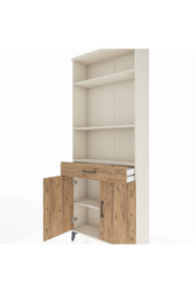 Arges Dolap 4 Raflı Tek Çekmeceli 2 Kapaklı 88x30x221 - S30M149V3A