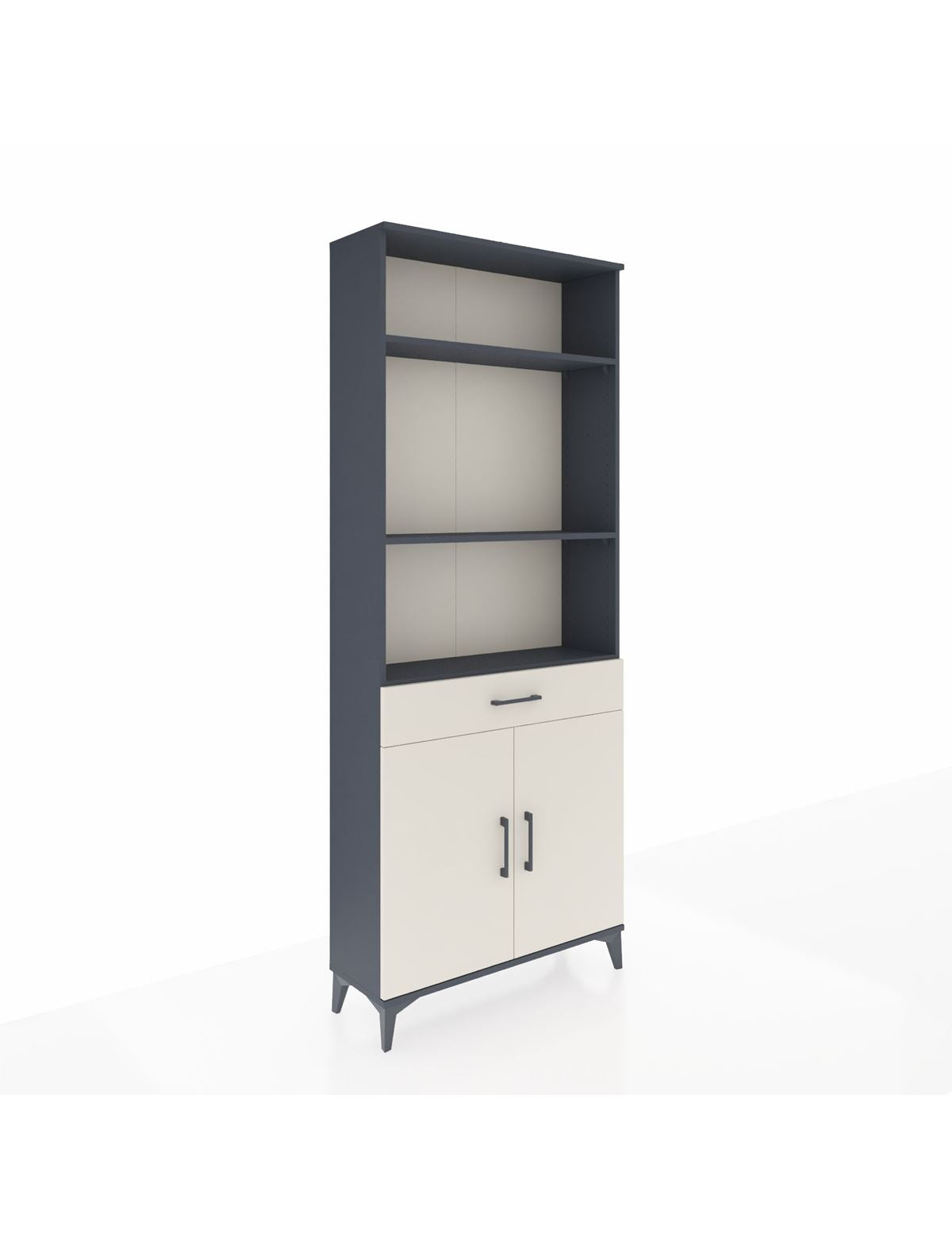 Arges Dolap 4 Raflı Tek Çekmeceli 2 Kapaklı 88x30x221 - S30M149V4A