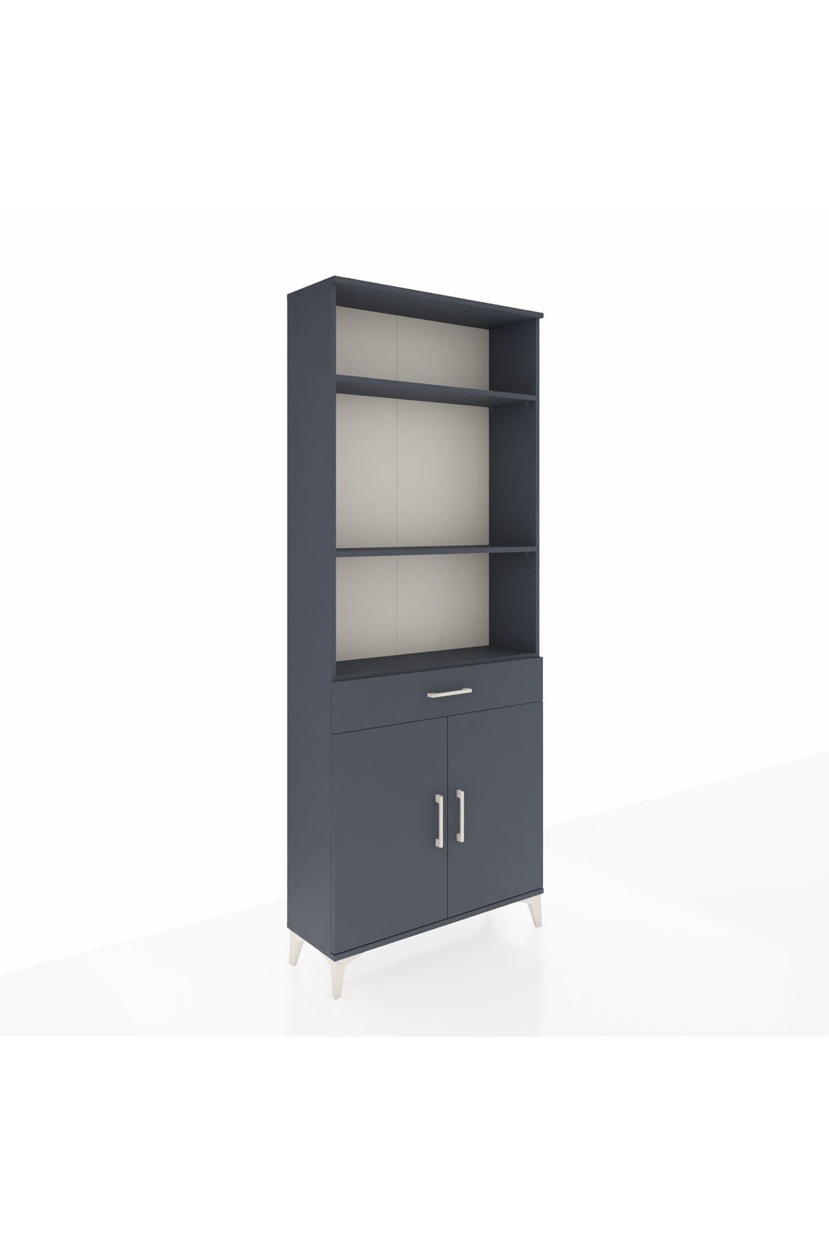 Arges Dolap 4 Raflı Tek Çekmeceli 2 Kapaklı 88x30x221 - S30M149V5A
