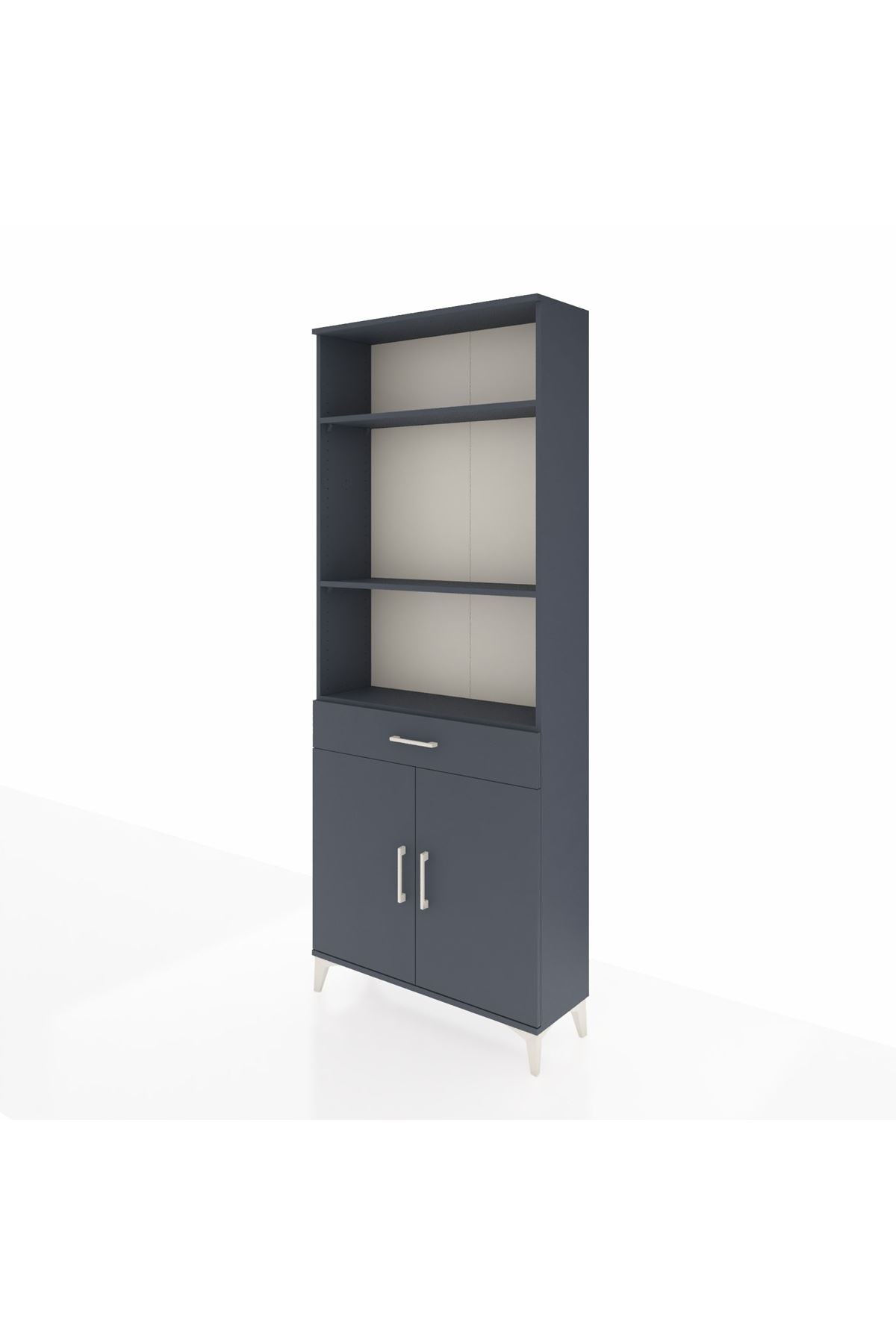 Arges Dolap 4 Raflı Tek Çekmeceli 2 Kapaklı 88x30x221 - S30M149V5A