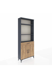 Arges Dolap 4 Raflı Tek Çekmeceli 2 Kapaklı 88x30x221 - S30M149V6A