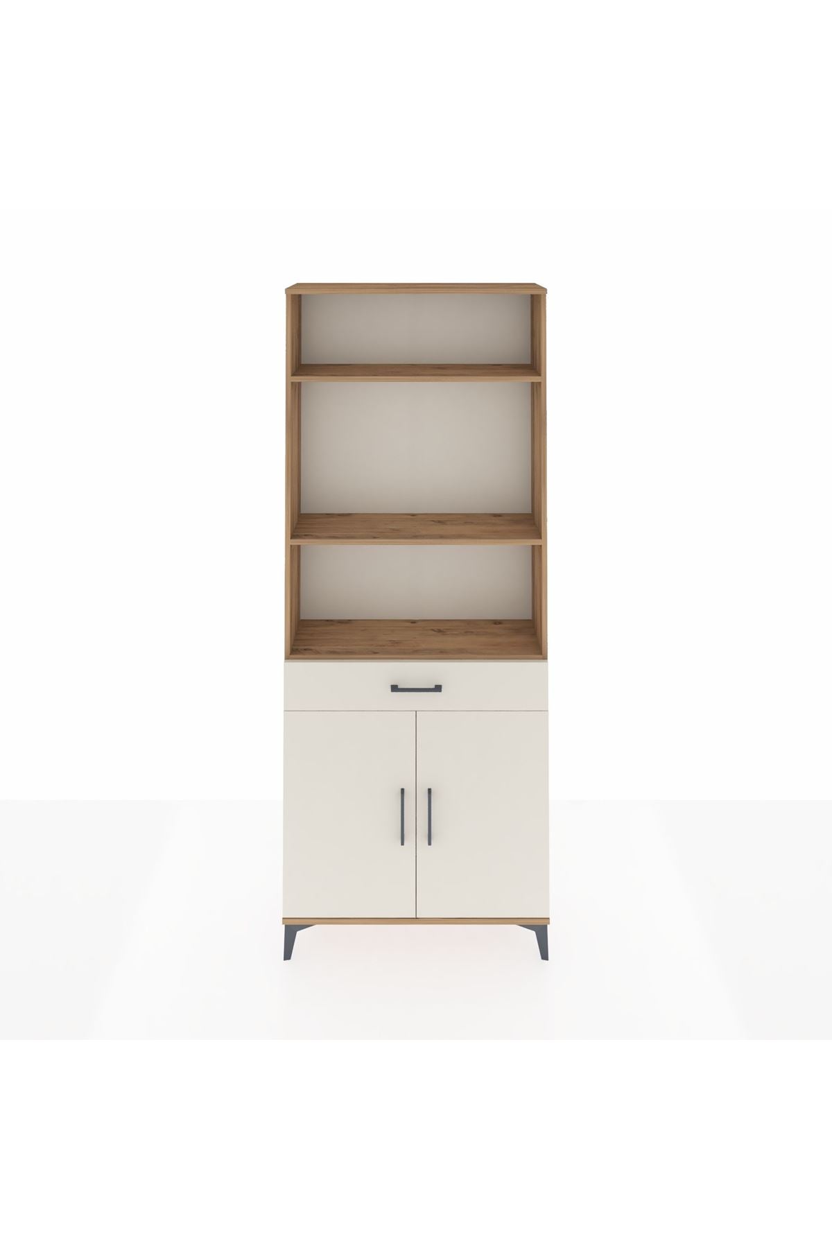 Arges Dolap 4 Raflı Tek Çekmeceli 2 Kapaklı 88x30x221 - S30M149V7A