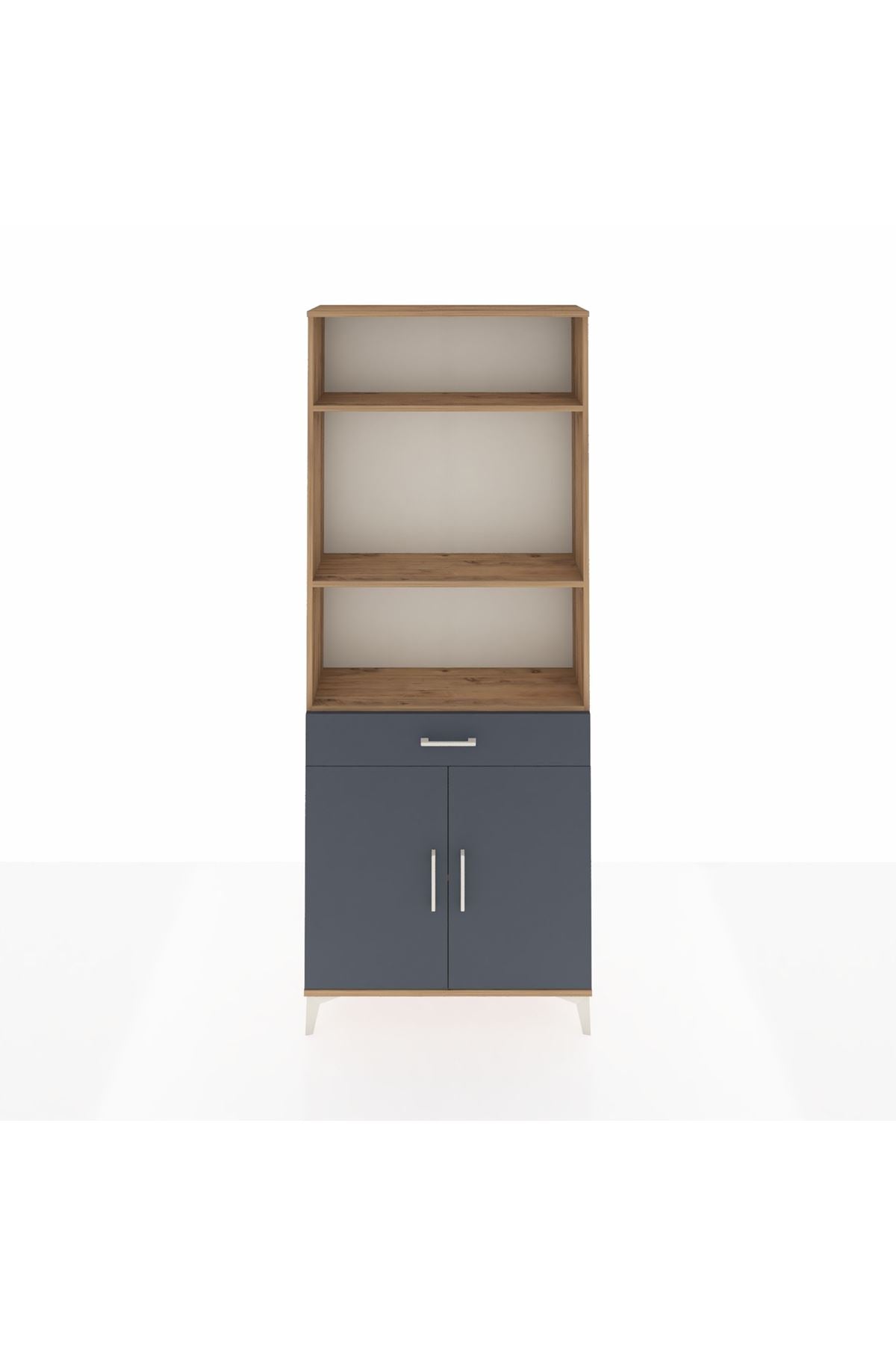 Arges Dolap 4 Raflı Tek Çekmeceli 2 Kapaklı 88x30x221 - S30M149V8A