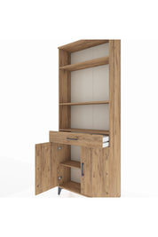 Arges Dolap 4 Raflı Tek Çekmeceli 2 Kapaklı 88x30x221 - S30M149V9A