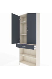 Arges Dolap 4 Raflı Tek Çekmeceli 2 Kapaklı 88x30x221 - S30M150V2A
