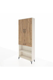 Arges Dolap 4 Raflı Tek Çekmeceli 2 Kapaklı 88x30x221 - S30M150V3A