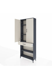 Arges Dolap 4 Raflı Tek Çekmeceli 2 Kapaklı 88x30x221 - S30M150V4A