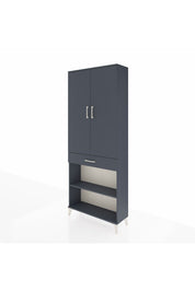 Arges Dolap 4 Raflı Tek Çekmeceli 2 Kapaklı 88x30x221 - S30M150V5A