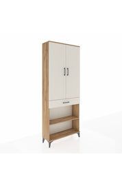 Arges Dolap 4 Raflı Tek Çekmeceli 2 Kapaklı 88x30x221 - S30M150V7A