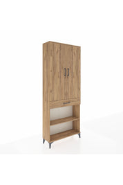 Arges Dolap 4 Raflı Tek Çekmeceli 2 Kapaklı 88x30x221 - S30M150V9A