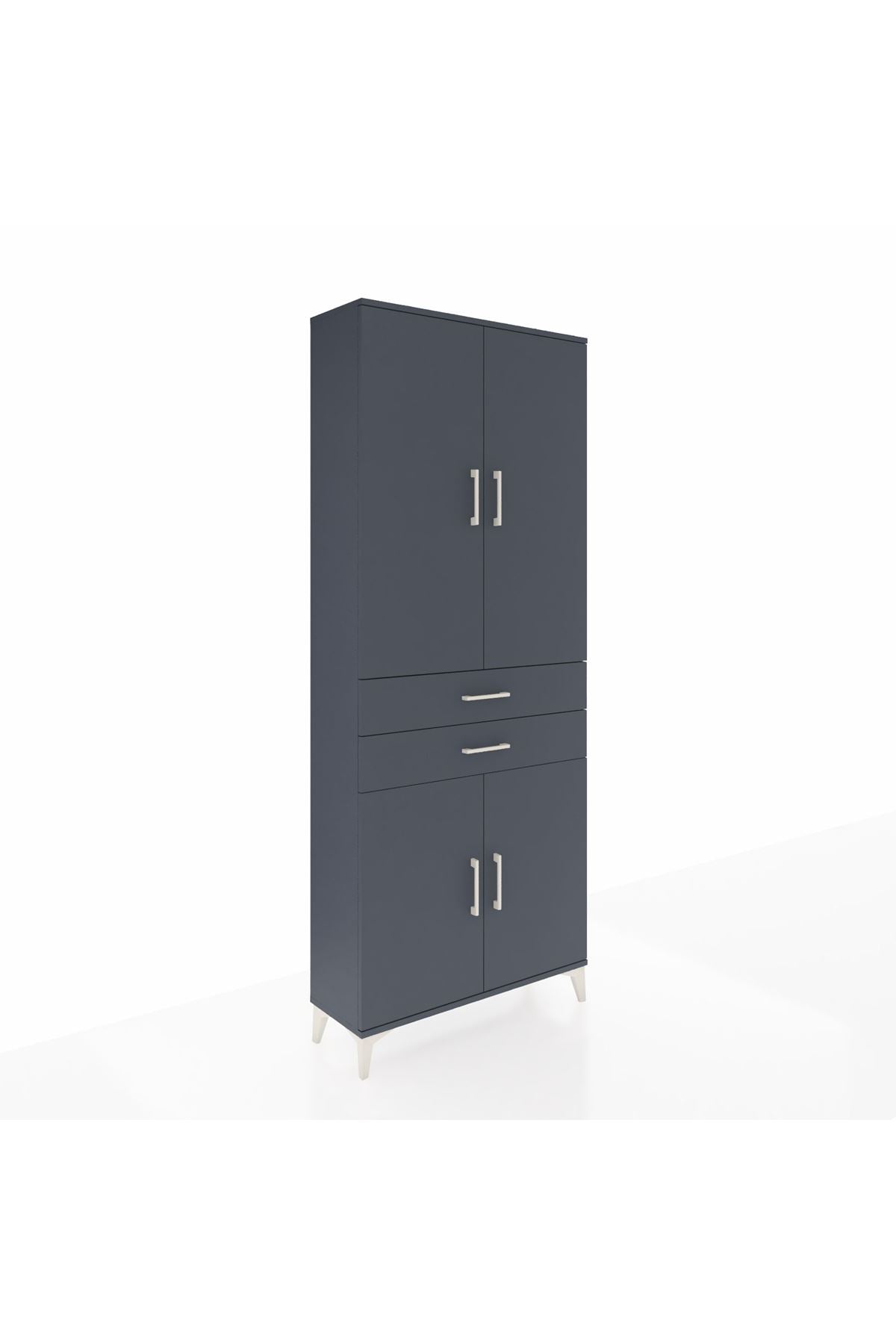 Arges Dolap 4 Raflı 2 Çekmeceli 4 Kapaklı 88x30x221 - S30M151V5A