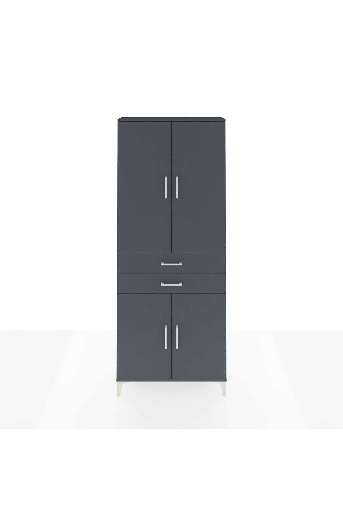 Arges Dolap 4 Raflı 2 Çekmeceli 4 Kapaklı 88x30x221 - S30M151V5A