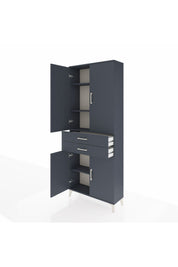 Arges Dolap 4 Raflı 2 Çekmeceli 4 Kapaklı 88x30x221 - S30M151V5A